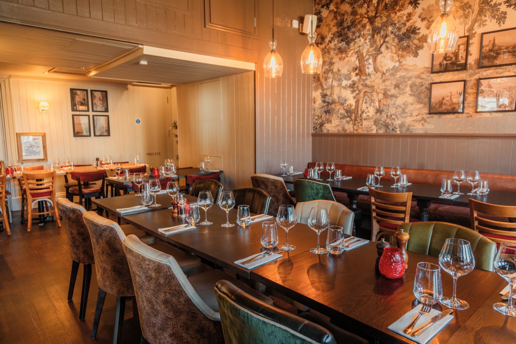 Marzano Italian Grill inside the restaurant